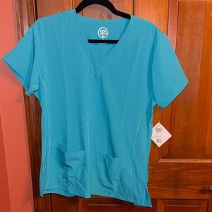 Blue Women's Scrub Top
